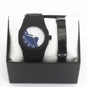 Luxury <b>Watch</b> for Men Lightweight Plastic Material 40mm Dial Quartz <b>Watches</b> Bracelet <b>Set</b> Jewelry Bulk Buy - Product Image 2