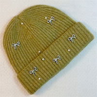 Bonnet d'hiver pour femmes de couleur unie en gros