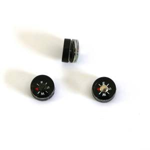 Mini boussole portable d'extérieur de 9,6 mm, type manuel, en plastique noir, avec marquages E S M pour la navigation - Product Image 4