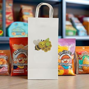 Bolsa de Papel Kraft Ecológica para Pan, Galletas, Productos de Panadería y Compras, 50 cm, MOQ Bajo, Logotipo Personalizado - Product Image 3