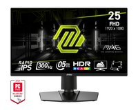 Moniteur de jeu MSI MAG 255PXF 24,5 pouces 1920x1080 FHD, IPS rapide 300Hz 0,5ms, compatible VESA 100x100 pour PC, neuf