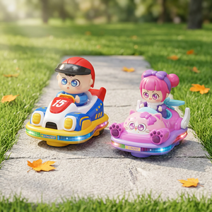 Coche de Choque Eléctrico con Pulverizador, Juguete de Karting con Batería Recargable por USB, Sonido y Luces, en Inglés, para Niños, Regalo de Cumpleaños - Product Image 4