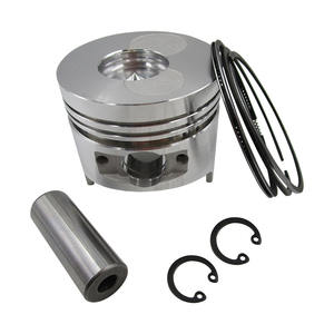 Pièces de générateur diesel monocylindre refroidi par air 186FA, jeu de quatre pièces comprenant segment de piston, axe de piston et bague de retenue pour micro-motoculteur - Product Image 1