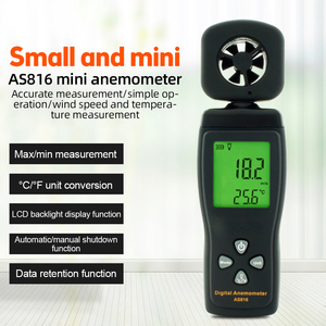Medidor de Flujo de Aire AS816 GOYOJO 0-30M/S, Anemómetro Digital, Medidor de Velocidad del Viento, Tacómetro, Retención de Datos, Pantalla LCD con Retroiluminación, Temperatura 0-50 - Product Image 1