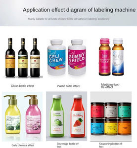 YIMUPACK YM100中国上海丸ボトル用手動半自動ラベリングマシン - Product Image 6