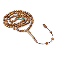 Winon Kuka Tasbih 5mm 99 Perles, Chapelet Islamique Misbaha Tesbih, Unisexe, Cadeau d'Anniversaire Musulman