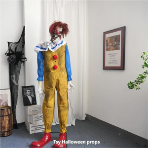 Novedad <span class=keywords><strong>de</strong></span> Halloween: <span class=keywords><strong>Payaso</strong></span> <span class=keywords><strong>Animado</strong></span> Eléctrico con Sensor <span class=keywords><strong>de</strong></span> Movimiento para Casa Embrujada, Estilo Vintage, Grande, para Parque <span class=keywords><strong>de</strong></span> Atracciones al Aire Libre - Product Image 6