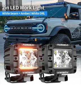 AURORA 2inch trong trực tiếp chùm offroad sương mù xe tải nhẹ UTV ATV <span class=keywords><strong>LED</strong></span> lái xe làm việc ánh sáng - Product Image 1