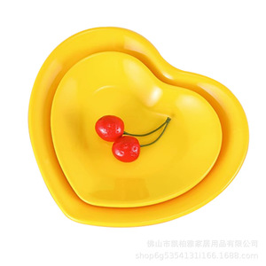 <b>Melamine</b> creative <b>plates</b>, heart-shaped <b>plates</b>, fruit and dessert <b>plates</b>, plastic heart-shaped cake <b>plates</b>, irregularly shaped - Product Image 5