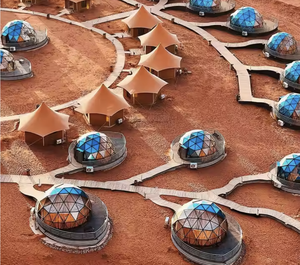 Dôme géodésique en fibre de verre, maison préfabriquée en verre vert, <span class=keywords><strong>tente</strong></span> dôme transparente, hôtel <span class=keywords><strong>igloo</strong></span>, glamping de luxe, <span class=keywords><strong>tente</strong></span> dôme géodésique extérieure - Product Image 2