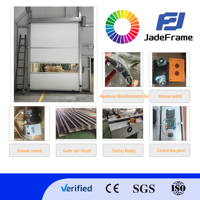 Puerta Rápida Aislada de PVC Moderna con Diseño Sellado a Prueba de Viento para Uso Comercial, Almacenes, Talleres Industriales y Entradas