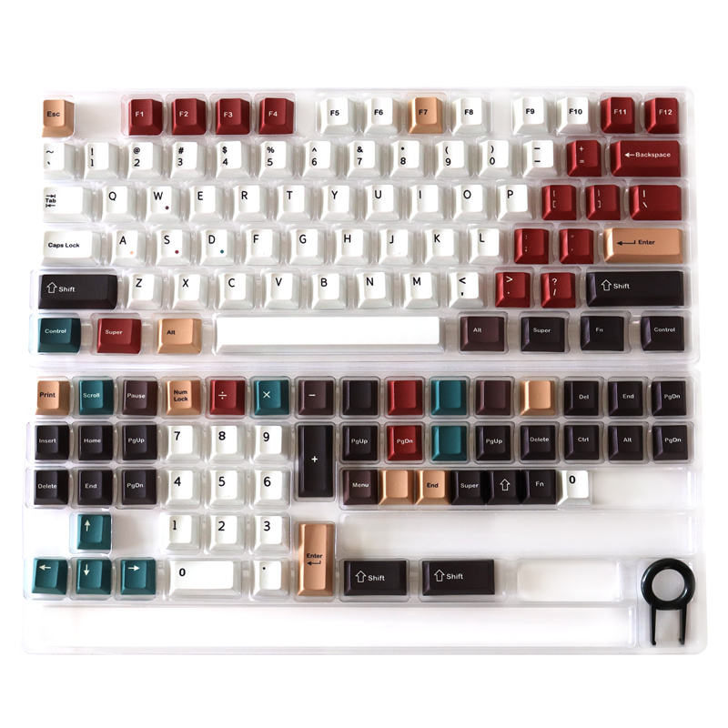 Clavier R1-129, touches blanc mélangé clair