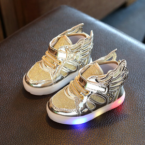 Chaussures de sport lumineuses pour bébés filles, taille 21-30, avec lumière LED arrière, semelle extérieure en caoutchouc, décontractées, été/hiver - Product Image 4
