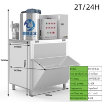 Nueva Tecnología Haiyue, Máquina de Hielo en Escamas de Agua Dulce de 2 Toneladas para Fábrica de Hielo, Máquina de Hielo Industrial, Máquina de Hielo en Escamas