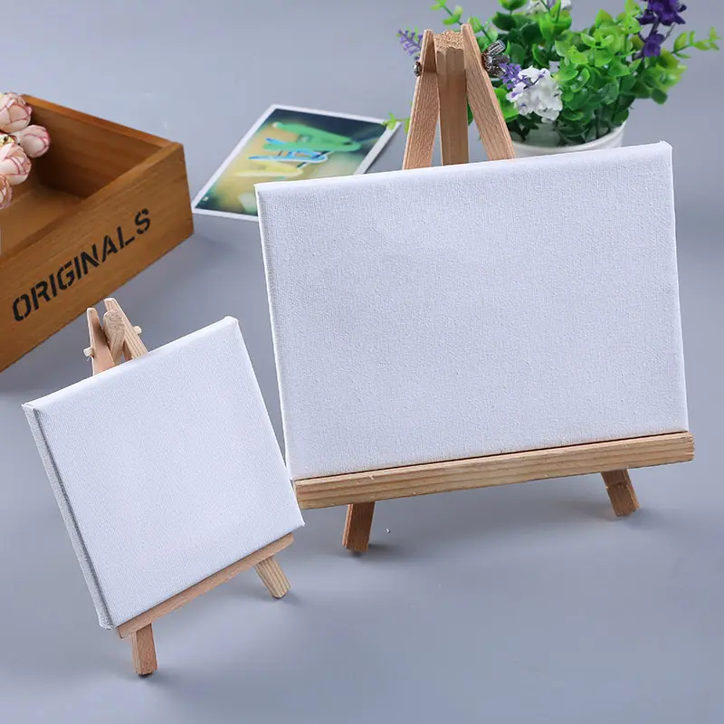 Wholesale Painting Canvas and Easel Set Kit Natural Easel Set Painting Craft Drawing Kit for Professional Artist Hobby Painter