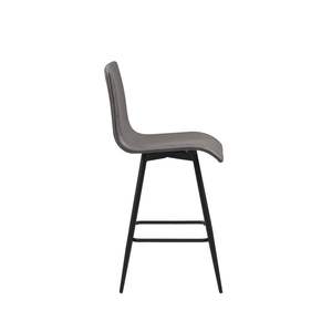 Tabouret de comptoir pivotant DB en simili cuir pour salle à manger Meuble de salle à manger élégant - Product Image 5