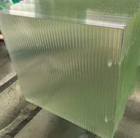 Verre trempé gaufré, verre anti-explosion, verre artistique laminé double couche