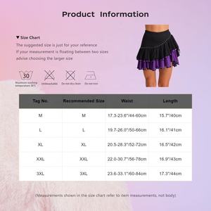 Faldas de baile latino <span class=keywords><strong>para</strong></span> mujer Falda con volantes con pantalones cortos integrados <span class=keywords><strong>para</strong></span> Cha-Cha <span class=keywords><strong>Tango</strong></span> Dance Party Theme Stage Performance Competition - Product Image 6