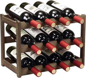 Freestanding Display <b>Rack</b> Wooden Countertop Holder Storage Shelf Sustainable Home Decor for <b>Wine</b> Bottles Storage Display - Product Image 2