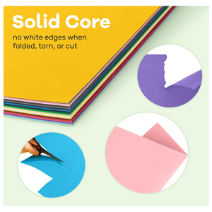 Papel Cartulina Recubierto de 8.5" <span class=keywords><strong>x</strong></span> 11" en <span class=keywords><strong>Colores</strong></span> Surtidos, 100% Pulpa Virgen, 230g, Paquete de <span class=keywords><strong>300</strong></span> Hojas, Papel de Construcción Resistente al Agua - Product Image 4