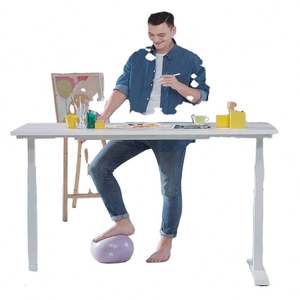 Amazon โต๊ะไฟฟ้าปรับความสูงได้0.6-1.25เมตร, โต๊ะทำงานไฟฟ้าออกแบบตามหลักสรีรศาสตร์ - Product Image 2