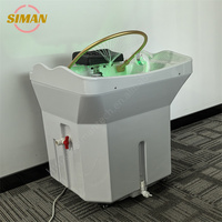 Siman Pas Cher Offre Spéciale Shampooing Tête Spa Évier avec Réservoir d'Eau Cheveux Bassin Blanc et Appareils de Coiffage Sans Lit pour Salon de Beauté
