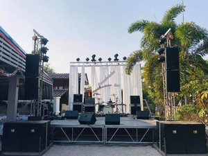 Plate-forme de scène portable réglable, plate-forme de scène d'événement, grande scène pliante mobile en aluminium intérieur/extérieur - Product Image 6