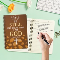 Carnet à spirales inspirant avec des versets bibliques pour prendre des notes, journaux d'étude biblique avec des prières inspirantes pour les femmes
