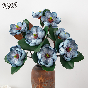 Flores Artificiales de Magnolia <span class=keywords><strong>Grandiflora</strong></span> de Seda de 71 cm, en Oferta, para Decoración de Bodas, Hogar y Oficina - Product Image 6