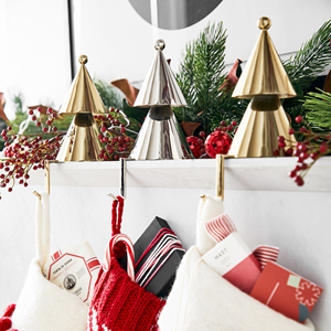 2025 Latest Design Christmas Tree Design <b>Stocking</b> <b>Holder</b> for Christmas Decor - Product Image 4