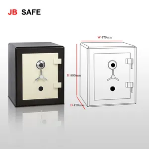 JB bank vault fireproof safe deposit box hidden wall safe box alarm clock safe 75KG