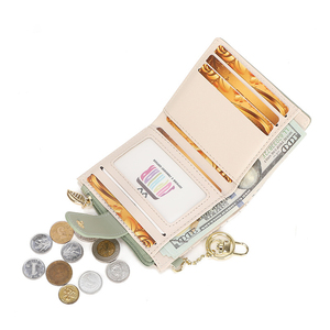Ins Style New Multi-<b>Card</b> Slot Coin Purse Women's Spring Summer Versatile Floral <b>Card</b> <b>Holder</b> <b>Wallet</b> with Leaf Zipper - Product Image 6