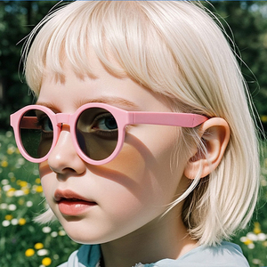 Nuovi Occhiali da Sole per Bambini 2026, Montatura Rotonda Pieghevole in TPEE, Lenti Polarizzate UV400 per Ragazzi e Ragazze - Product Image 1