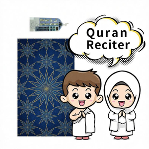 DT1705 SHANTOU SAJADAH Tapis de prière intelligent pour l'éducation musulmane, cadeaux musulmans, pour usage intérieur, portable, audio <span class=keywords><strong>Coran</strong></span> 7 langues avec lumière - Product Image 4