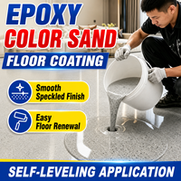 Peinture liquide populaire auto-nivelante effet marbre sable coloré en résine époxy pour revêtement de sol Terrazzo pour sols de maison et de garage
