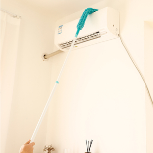 Khăn Lau Bụi Vi Sợi Bền Màu Xanh Dương Với Cột Mở Rộng Kính Thiên Văn Và Máy Hút Bụi Tay Cầm Dài Cho Đồ Nội Thất - Product Image 6