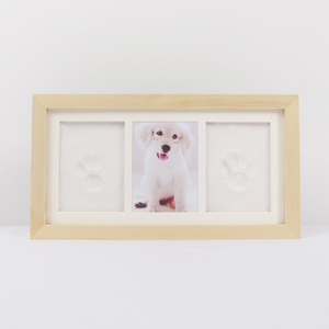 Cadres en bois de pin de Nouvelle-Zélande pour empreintes de pattes d'animaux en argile imperméable DIY, impression en relief, empreintes commémoratives personnalisées de chats et chiens - Product Image 5