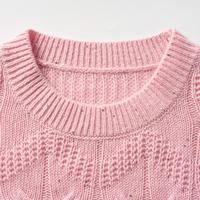 Pull en cachemire pur à 100 % avec détails en paillettes - Pull rose blush en tricot torsadé - Haut tricoté de luxe fini à la main