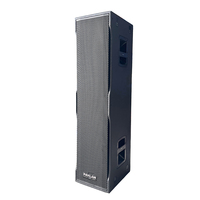 PAKLAM AUDIO Altavoz de Columna Activo/Pasivo de 3x10 Pulgadas, 700W RMS/1400W Pico, de Madera, Alta Potencia, para Bodas, Banquetes, Restaurantes y Clubs