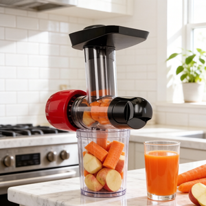 Extracteur <span class=keywords><strong>de</strong></span> <span class=keywords><strong>jus</strong></span> électrique à faible vitesse à haut rendement pour <span class=keywords><strong>KitchenAid</strong></span>, utilisation domestique et extérieure, nettoyage facile, pas <span class=keywords><strong>de</strong></span> filtre nécessaire, fonctionnement en anglais - Product Image 1