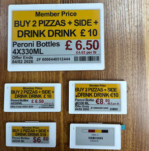 ระบบคัดแยกสินค้าในคลังสินค้า ชุดสาธิตระบบ Pick-to-Light แบบไร้สาย PTL ESL ระบบ EAS ป้ายราคาอิเล็กทรอนิกส์ ESL ขนาด 7.5 นิ้ว ป้ายราคาแบบดิจิทัล - Product Image 1