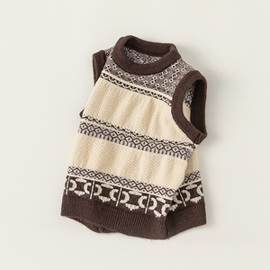 <span class=keywords><strong>Gilet</strong></span> <span class=keywords><strong>tricot</strong></span>é personnalisé pour enfants, pull simple en coton pour bébés garçons et filles, vêtements d'été pour enfants - Product Image 5