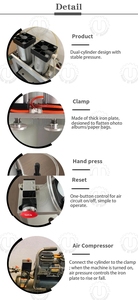 Nueva Máquina de Prensado de Libros Neumática Semiautomática de Alta Eficiencia, Acero Inoxidable 304, para Encuadernación de Álbumes de Fotos, Menús y Tapas Duras - Product Image 6