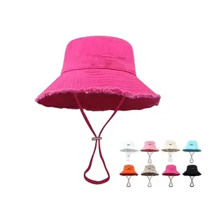 2024 NEW ZJM Summer Bucket Hat Women Fashion Designer Bob Chapeau Climbing Outdoor Sport Sunscreen High Quality Brand