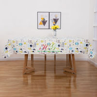 Nappe personnalisée en PVC imperméable et résistante à l'huile, couvertures de table carrées