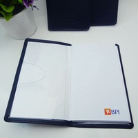 Agenda mensuel 2027, carnet A5, bleu marine, cuir PU, agenda de bureau, agenda en cuir