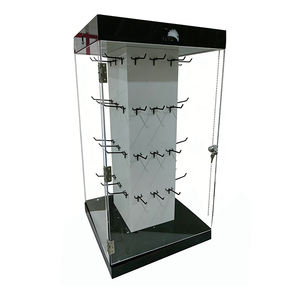 Expositor Giratorio de Acrílico de Lujo Moderno Personalizado de 360 Grados con Cerradura, Ganchos con Luz LED para Joyería, PMMA, para Tiendas Minoristas - Product Image 2