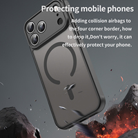 Casing HP Matte Shockproof Hybrid TPU PC Baru dengan Ring Magfit untuk Redmi K100 Pro Max Redmi 17 4G 5G Redmi M100 Pelindung Magfit