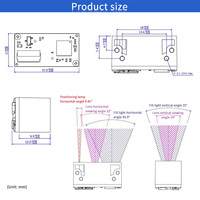 Module de scanner de codes-barres EMT2D03 1D 2D QR PDF417 avec interface USB TTL COM, format A4, haute résolution 640x480, meilleur prix