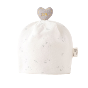 Bébé Bonnet en coton double couche Nouveau-né Unisexe Teint uni Printemps et automne Ensemble de bonnet - Product Image 3